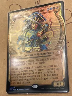 Admiral Brass, Unsinkable - Showcase/Foil MTG Lost Caverns Of Ixalan Pack Fresh! - Image 4