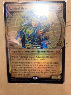 Admiral Brass, Unsinkable - Showcase/Foil MTG Lost Caverns Of Ixalan Pack Fresh! - Image 5