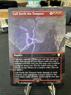 MTG Call Forth The Tempest - Borderless - 509 LTC NM Rare - Image 1