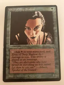 MTG NM Elves of Deep Shadow The Dark Free Shipping In The US with Tracking - Image 1