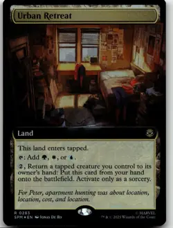 MTG: Urban Retreat (Extended Art) - Marvel's Spider-Man #283 R Foil NM - Image 1