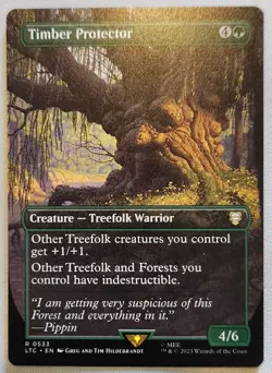 MTG Magic [x1] Timber Protector [x1] Borderless Extended Lord of the Rings M/NM - Image 1