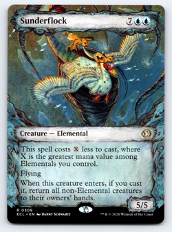 Sunderflock Showcase - Lorwyn Eclipsed MTG - Image 1