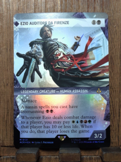 MTG❤ Ezio Auditore da Firenze ( FOIL Showcase ) Assassin's Creed NEAR MINT😍😍 - Image 1