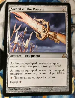 Sword of the Paruns MTG Guildpact Rare Artifact Moderately Played x1 JS2 - Image 1