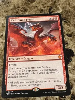 TWINFLAME TYRANT Magic the Gathering MTG Foundations - Image 1