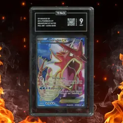 Pokemon XY Breakpoint GYARADOS EX 114/122 Ultra Rare TAG 9 - Image 1