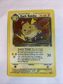 Pokemon Dark Raichu 83/82 Team Rocket Secret Rare Holo Unlimited NM - Image 1