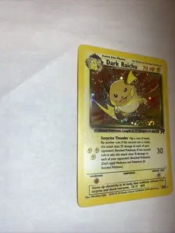 Pokemon Dark Raichu 83/82 Team Rocket Secret Rare Holo Unlimited NM - Image 3