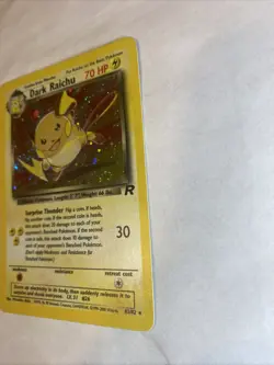 Pokemon Dark Raichu 83/82 Team Rocket Secret Rare Holo Unlimited NM - Image 4