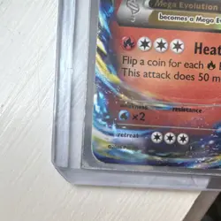 Pokemon Mega Charizard EX Holo Trapped Charizard Topps Pikachu's Vacation 51 - Image 3