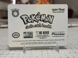1998 Pokemon #PIKA-0018D/DVD Pikachu (3D Lenticular) Viz Video - Pioneer LP - Image 2