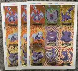 Pokemon- *Rare* Uncut Sheets nice bundle of 12 full sets - Image 4