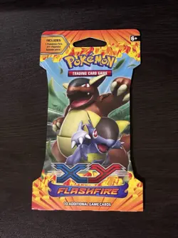 Pokemon XY FLASHFIRE BOOSTER- SLEEVED HANGAR PACK- KANGASKHAN FACTORY SEALED NEW - Image 1