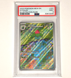 Ivysaur 167/165 Illustration Rare Full Art Pokemon Mew 151 - PSA 9 - Image 1
