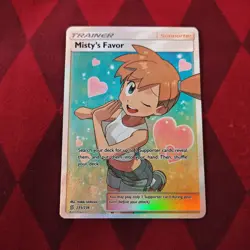 Pokemon TCG Unified Minds Misty's Favor 235/236 Full Art NM/LP - Image 1