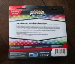 (Set of 3) Pokemon TCG Prismatic Evolutions Tech Sticker Collection New Sealed - Image 2