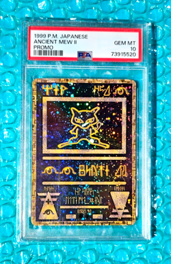 1999 Pokemon Japanese ANCIENT MEW II Movie Holo Promo PSA-10 - Image 1