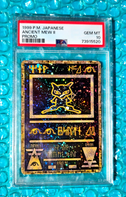 1999 Pokemon Japanese ANCIENT MEW II Movie Holo Promo PSA-10 - Image 2