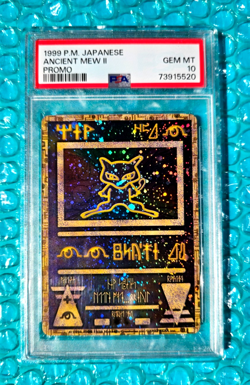 1999 Pokemon Japanese ANCIENT MEW II Movie Holo Promo PSA-10 - Image 3