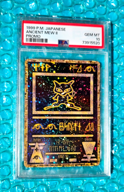 1999 Pokemon Japanese ANCIENT MEW II Movie Holo Promo PSA-10 - Image 5