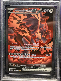 Pokemon Bloodmoon Ursaluna ex SIR 168/131 SIR PSA 9 Prismatic Evolutions 2025 - Image 3