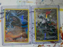 Pokemon TCG Black Kyurem & White Kyurem XY80 XY81 Full Art Black Star Promo NM - Image 1