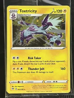Pokemon Toxtricity Promo Sealed - Darkness Ablaze - 063/189 - Image 1