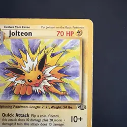 Pokemon Vintage TCG Jolteon Jungle Non Holo Rare 1999 WotC - Image 3