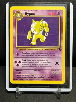 Hypno 23/62 Rare Pokemon 1999 Fossil - NM - Image 1