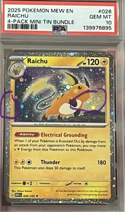 PSA 10 Raichu 026/165 Cosmos Holo 151 Sam's Club Exclusive Promo - Image 4