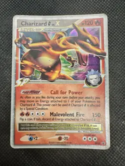 Pokemon Charizard G LV. X DP45 Diamond & Pearl Holo Black Star Promo - Image 2