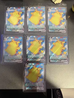 (7) Lot 2021 Pokemon Celebrations Surfing Pikachu VMAX Full Art FA #009/025 - Image 1