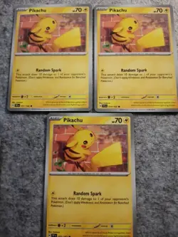 Pikachu - 051/162 - Common - SV5: Temporal Forces - Pokemon TCG X3 - Image 1