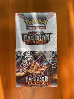 Pokemon TCG S&V Obsidian Flames Half Booster Box, 18 Booster Packs, New Sealed - Image 1