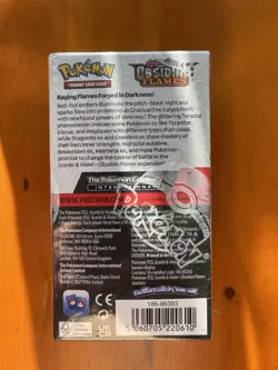 Pokemon TCG S&V Obsidian Flames Half Booster Box, 18 Booster Packs, New Sealed - Image 3