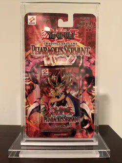 YuGiOh Pharaoh's Servant Blister Booster Pack Sealed Square Original Konami PSV - Image 1