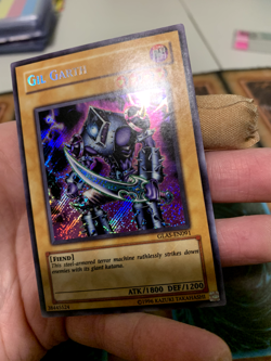 Yugioh Gil Garth Secret Rare Unlimited GLAS-EN091 FULL HOLO BLEED - LP - Image 5