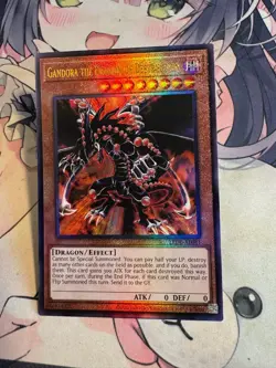 Yugioh Asian English LEDE-AE081 Gandora the Dragon of Destruction Ultimate rare - Image 4