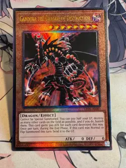 Yugioh Asian English LEDE-AE081 Gandora the Dragon of Destruction Ultimate rare - Image 5