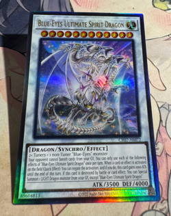 Yugioh Asian English CR07-AE072 Blue-Eyes Ultimate Spirit Dragon Ultimate rare - Image 1