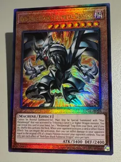 Yugioh Asian English ROTA-AE005 Red-Eyes Black Fullmetal Dragon Ultimate Rare - Image 1
