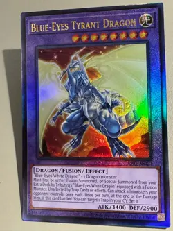 Yugioh Asian English ES01-AE023 Blue-Eyes Tyrant Dragon Ultimate Rare NM - Image 3
