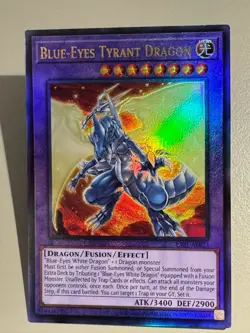 Yugioh Asian English ES01-AE023 Blue-Eyes Tyrant Dragon Ultimate Rare NM - Image 4