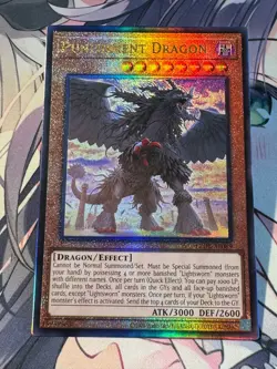 Yugioh Asian English LEDE-AE089 Punishment Dragon Ultimate rare Near Mint - Image 1