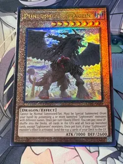 Yugioh Asian English LEDE-AE089 Punishment Dragon Ultimate rare Near Mint - Image 5