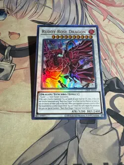 Yugioh Asian English CR09-AE040 Ruddy Rose Dragon Ultimate rare NM - Image 3