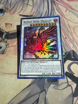 Yugioh Asian English CR09-AE040 Ruddy Rose Dragon Ultimate rare NM - Image 4