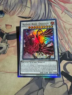 Yugioh Asian English CR09-AE040 Ruddy Rose Dragon Ultimate rare NM - Image 5