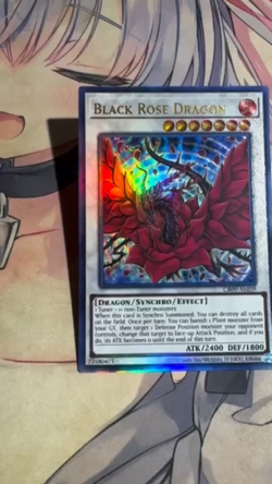 Yugioh Asian English CR09-AE039 Black Rose Dragon Ultimate rare NM - Image 2